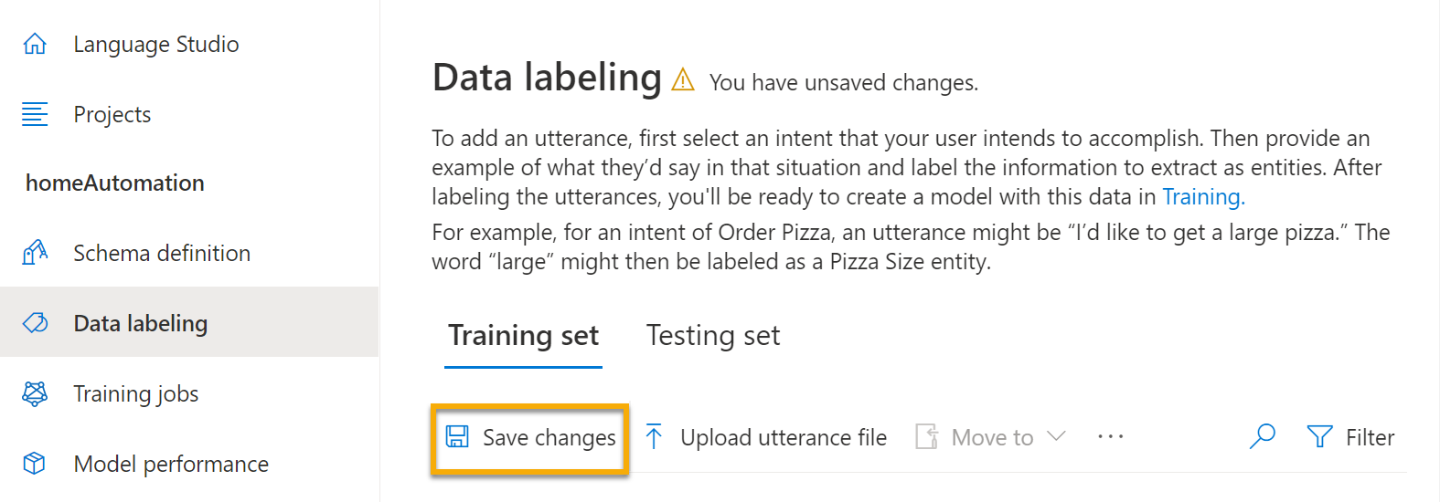 Once you are done, select Save changes.