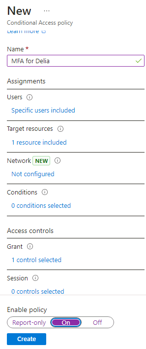 Screenshot showing the complete Add Policy dialog